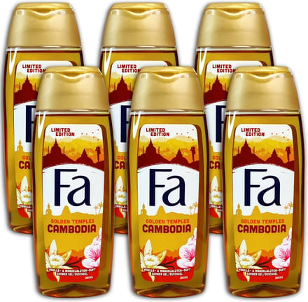 FA Douchegel Golden Tempels Cambodia - Voordeelverpakking 6 x 250 ml