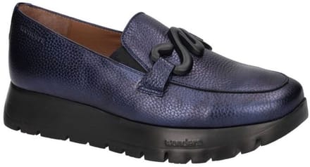 Wonders -Dames - blauw donker - ballerina's & mocassins - maat 41