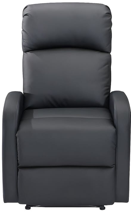 Vente-unique Relaxfauteuil van kunstleer ISAO - Zwart
