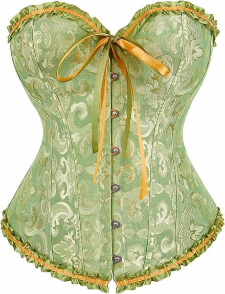 Uitgebeend Korset Bustier voor Dames met Kant voor Taille-training en Feestkleding