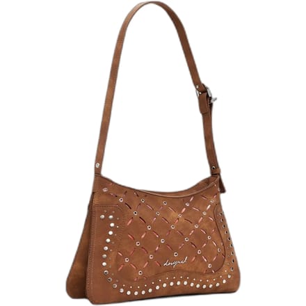 Desigual schoudertas Yankee Manaos Crossbody Bag Camel bruine