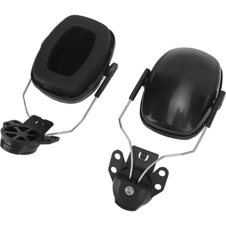 Helm bevestigbare oorkap veiligheid geluidsreductie bouwhelm oorkap voor bouwplaats bosbouw zagen slijpen black