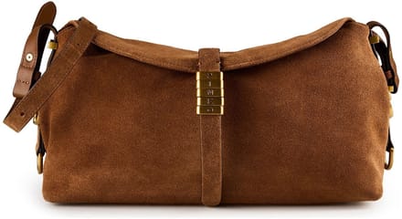 PINKO Saddle Horizontal Schoudertas Leder 34 cm - Dames - marrone