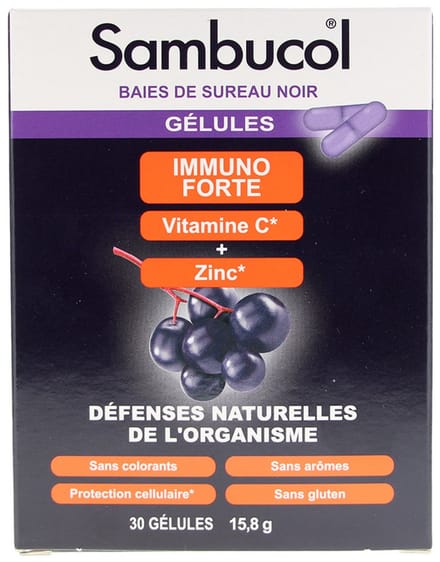 Sambucol Immuno Forte Natuurlijke Weerstand van het Organisme 30 Capsules