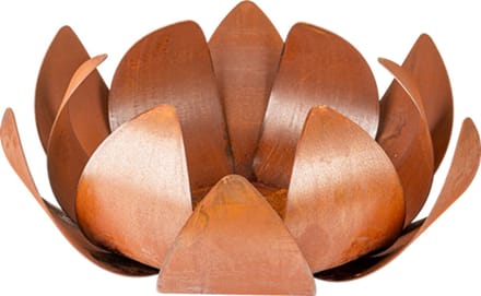 LaFerrotecnica Vuruschaal / Vuurbloem model NINFEA Cortenstaal