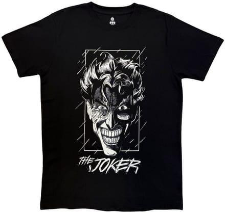 DC Comics Joker - Grin Heren Tshirt - M - Zwart