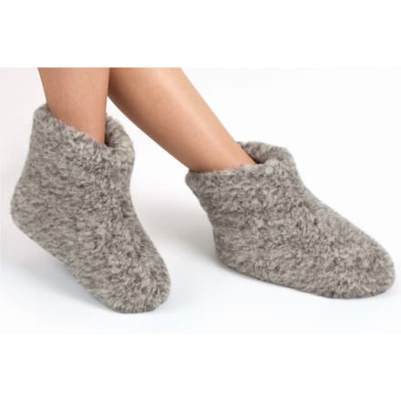 WoolWarmers Dolly Unisex Wollen Sloffen - Grijs - Maat 39