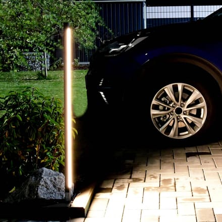 Megatron MT70815 Gartia Linea LED-tuinlamp LED 15 W Zwart, Aluminium