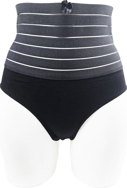BamBella® - ondergoed - 2 STUKS maat L - Sterk corrigerende Taille Korset onderbroek string Zwart