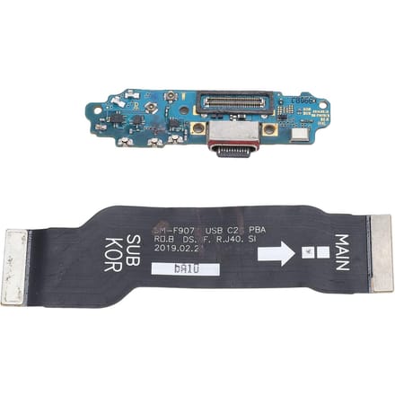 Oplaadpoort Dock Connector USB Telefoon Oplaadsocket Board met Moederbord Flexkabel voor Galaxy gray