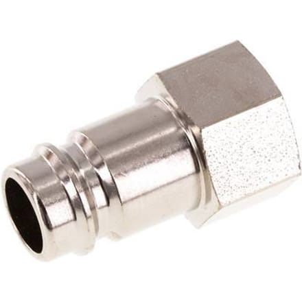 Gehard staal DN 10 Luchtkoppeling Insteeknippel G 3/8 inch Binnendraad
