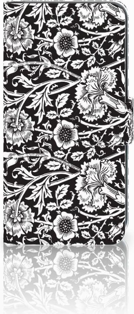 Xiaomi Mi A2 Lite Hoesje Black Flowers