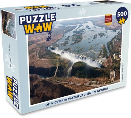 Puzzel De Victoria watervallen in Afrika - Legpuzzel - Puzzel 500 stukjes
