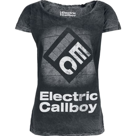 Electric Callboy Square Logo Dames T-shirt - grijs - XXL