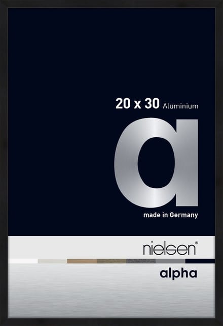 Nielsen Alpha Aluminium Fotolijst Black Matt 20x30cm