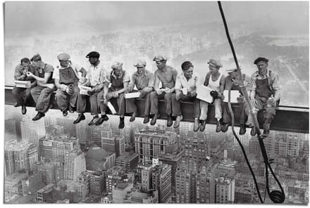 Poster Lunch atop a Skyscraper - 61 x 91,5 - Papier - REINDERS