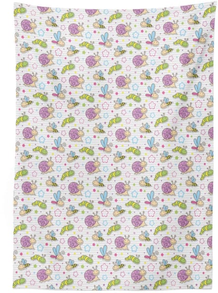 ABAKUHAUS Tafelkleed 140x200 cm – Reversibel, Satijnmix, Multi