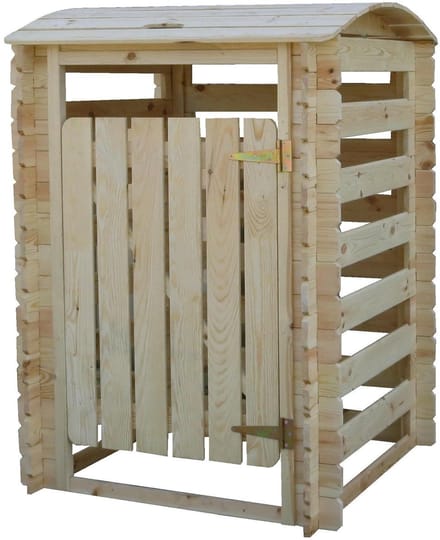 Timbela M606-1 - Houten Containerombouw - 97x97xH137 cm - met afsluitbare deuren