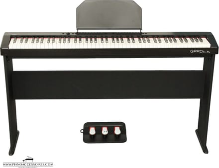 Digitale Piano met 88 Gewogen Toetsen – GPPD Home Stage C8 zwart