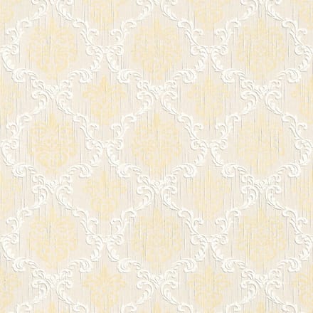 Textiel look behang Profhome 956297-GU textiel behang gestructureerd in textiel look mat crème goud beige 5,33 m2