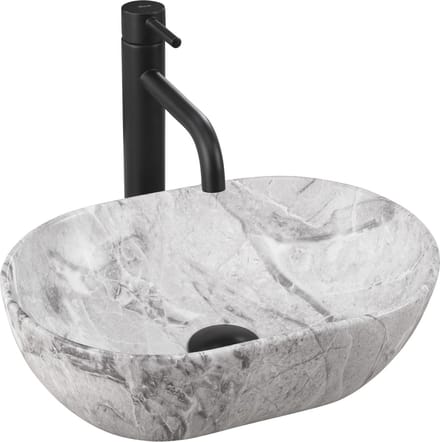 Rea Amelia Mini Stone Mat Opzetwastafel Steen Imitatie 38x26 cm