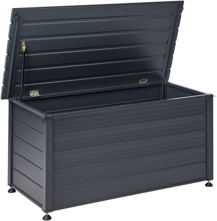 CAMPALTO - Kussenbox - Donkergrijs - 123 x 60 cm - Aluminium