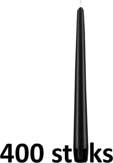 400 stuks dinerkaarsen zwart 245/23 (7 uur)