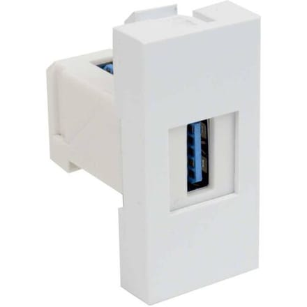 KOPOS QD 45X22.5-USB_HB Apparaatinzet Datamodule (b x h) 22.5 mm x 45 mm Wit 1 stuk(s)
