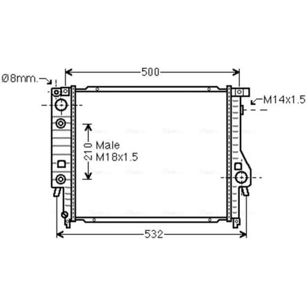 Radiator AVA COOLING BW2099