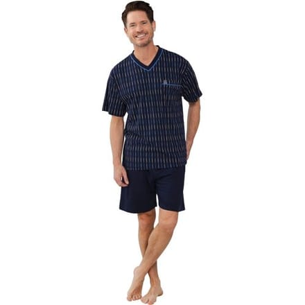 Robson Heren Shortama - Vertical - Katoen - Blauw maat 48