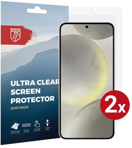 Rosso Screen Protector Ultra Clear Duo Pack Geschikt voor Samsung Galaxy S24 Plus | TPU Folie | Case Friendly | 2 Stuks