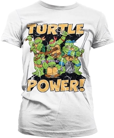 Teenage Mutant Ninja Turtles Dames Tshirt -M- Turtle Power! Wit