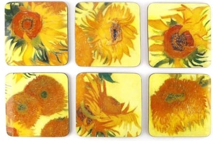 Onderzetters, Zonnebloemen, Vincent van Gogh