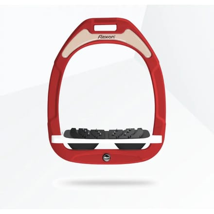 Ultra Grip Inclinatie Stirrup Bordeaux/Zwart/Oranje Flex-On Green Composite