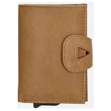 Hide & Stitches Daydreamer Safety Wallet - Zand - 100% Leer