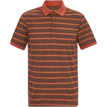 Heren Kildra gestreepte mesh polo