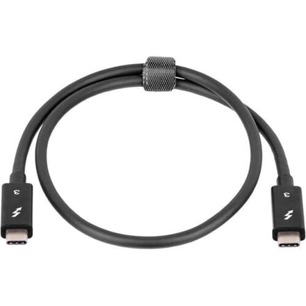 Akyga AK-USB-33 USB-kabel Thunderbolt 3 Thunderbolt stekker, Thunderbolt stekker 0.50 m Zwart 4K UHD