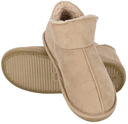 Apollo Dames Pantoffels Suede Beige Sloffen - Maat 41/42