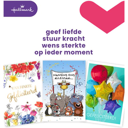 Wenskaart Hallmark Business Box verjaardag A4 navulset à 8 stuks