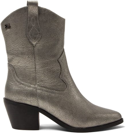 Lazamani - Lu Dames Cowboy Laarzen Leer Silver - Maat 38