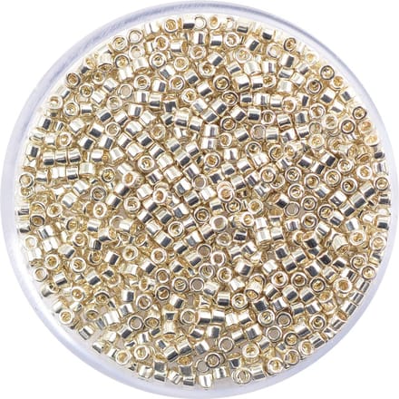 Delica Rocailles, Ø 2 mm - Zilverkleurig