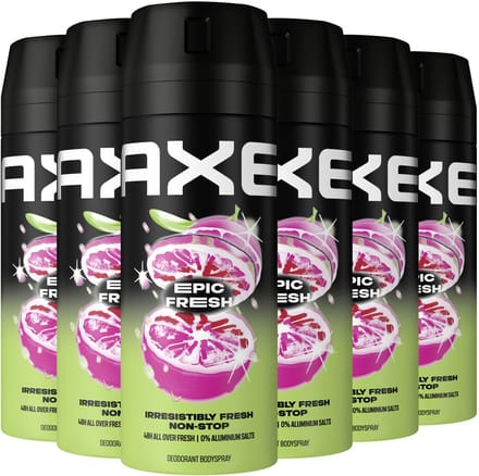 AXE - Deodorant Bodyspray - Epic Fresh - 6 x 150 ml - Voordeelverpakking