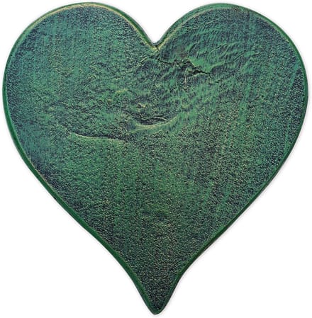 Sunset Vista Designs 93577 Tuinpad Gietijzeren Stapsteen, Hart - Verdigris