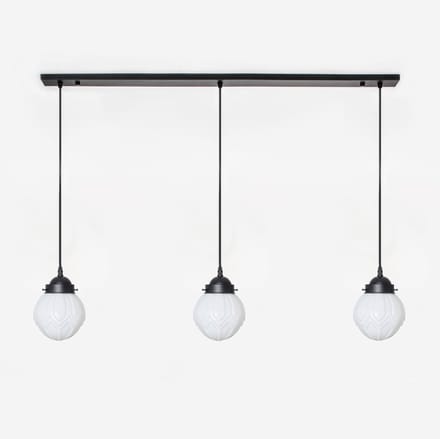3 x Victory lampen aan plafondbalk Moonlight - Art Deco Trade