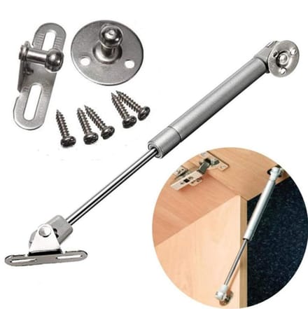 Dailygoods - Gasscharnier - Hefhouder voor krachtdeur - Zilverkleurig