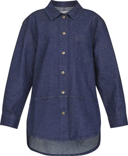 SISTERS POINT Ovea-sh Dames Blouse - Unwashed blue - Maat M