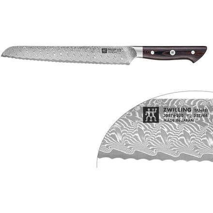 ZWILLING TANREI - Broodmes - met gekartelde rand - Mes: 230mm