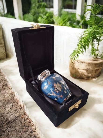 Mini Urn Classic Sunflower Blue 13112B