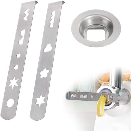 Vleesmolen-accessoires - Dailygoods- Spuitgebakopzetstukken 2 Stuks