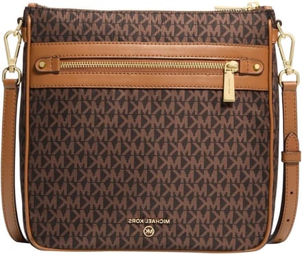 Crossbody Tas - Schoudertas Dames - Dagelijks Gebruik - Ritssluiting - 22 cm Breed - Bruin